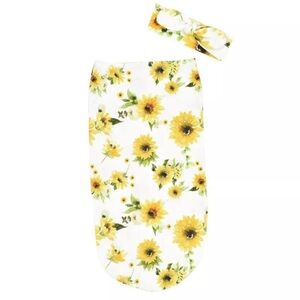 Baby Swaddle Sleep Bag With Matching Headband